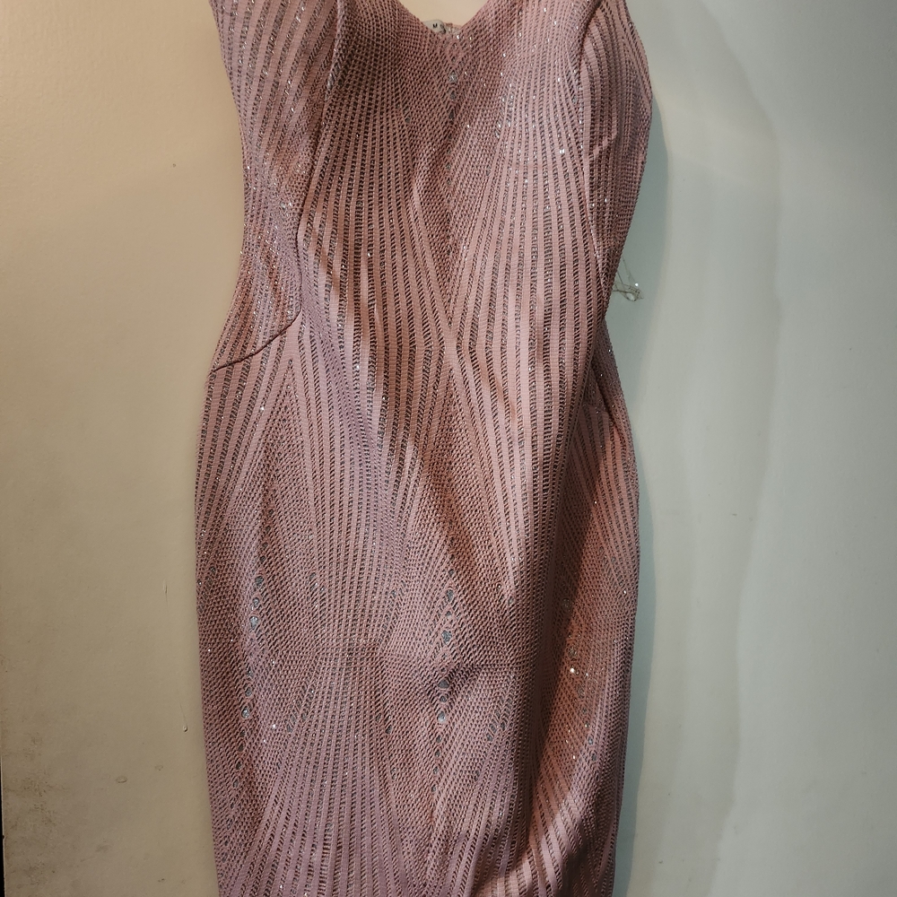 Haute Monde Strapless Pink Dress